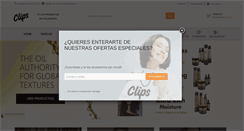 Desktop Screenshot of clipsproductospeluqueria.com