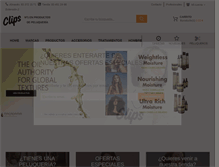 Tablet Screenshot of clipsproductospeluqueria.com